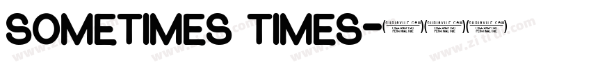 Sometimes Times字体转换